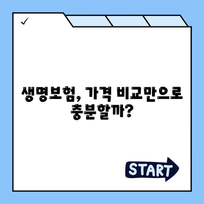 나에게 맞는 생명 보험, 가격 비교는 이렇게! | 생명 보험료, 보장 분석, 추천