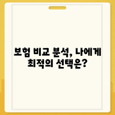 나에게 딱 맞는 건강 보험 설계 찾기 | 보장 분석, 비교, 추천, 가이드