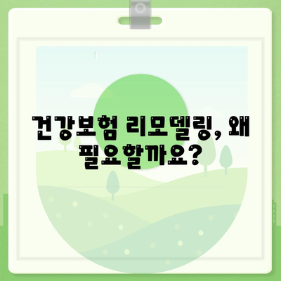 건강 보험 리모델링 가이드| 나에게 딱 맞는 보장 설계 | 건강보험, 보험 리모델링, 보장 분석, 맞춤 설계