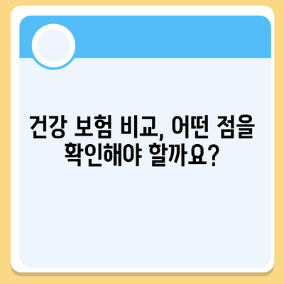 건강 보험 혜택, 나에게 맞는 것은? | 건강 보험, 보장 범위, 비교, 선택 가이드