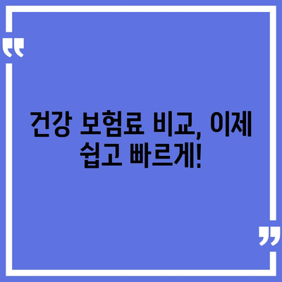 건강 보험 견적 비교| 나에게 맞는 보장 찾기 | 건강보험, 보험료 비교, 맞춤형 보험