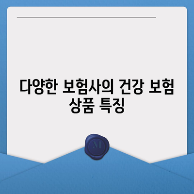 가장 인기 있는 건강 보험 상품 비교 가이드 | 보험, 혜택, 추천"