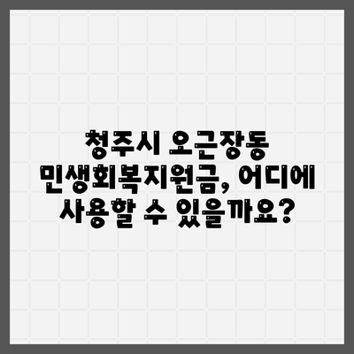 충청북도 청주시 청원구 오근장동 민생회복지원금 | 신청 | 신청방법 | 대상 | 지급일 | 사용처 | 전국민 | 이재명 | 2024