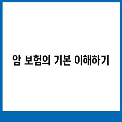 암 보험 설계를 위한 5가지 필수 팁 | 암 보험, 재정 계획, 보험 상품 비교