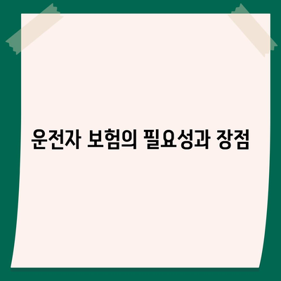 자동차 보험과 운전자 보험 보장 차이점 비교 및 선택 가이드 | 보험, 보장 내역, 운전자 안전