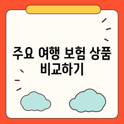 여행 보험 비교와 가입 꿀팁 공개! | 여행 준비, 보험 선택, 비용 절감 팁