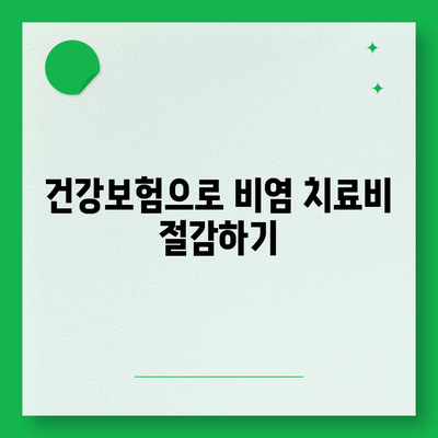 비염 치료 비용, 건강보험 첩약으로 부담 없이 해결하는 방법 | 비염, 치료 비용, 건강보험, 한방 치료