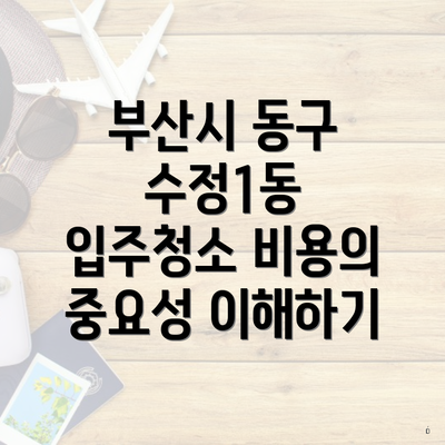 부산시 동구 수정1동 입주청소 비용의 중요성 이해하기