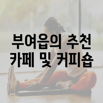 부여읍의 추천 카페 및 커피숍