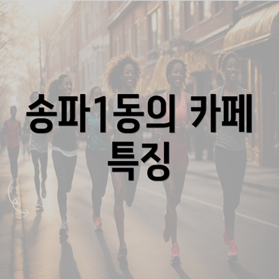 송파1동의 카페 특징