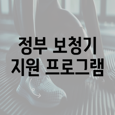 정부 보청기 지원 프로그램