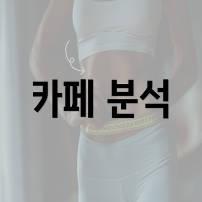 카페 분석