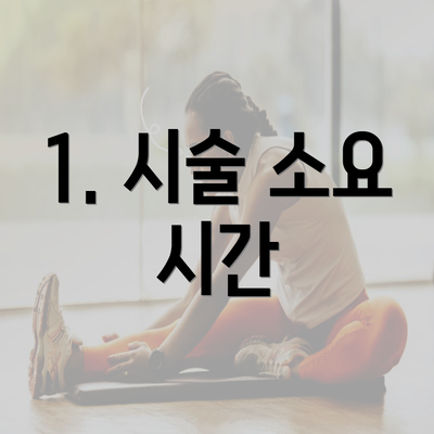 1. 시술 소요 시간