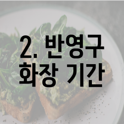 2. 반영구 화장 기간