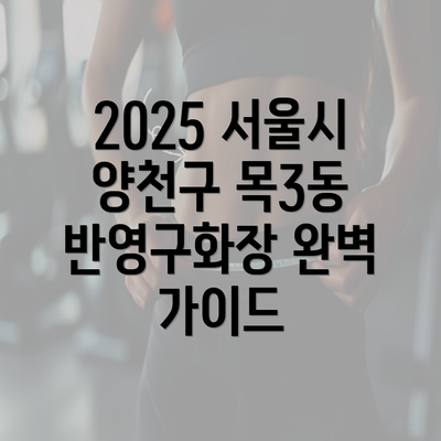 2025 서울시 양천구 목3동 반영구화장 완벽 가이드