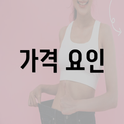 가격 요인