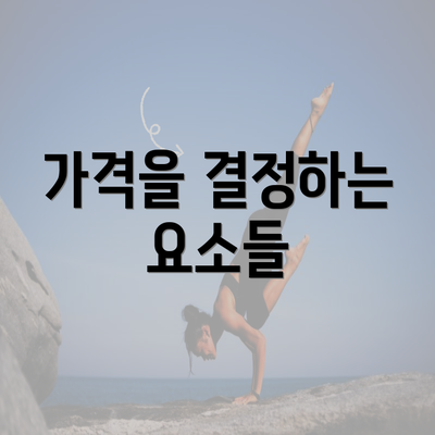 가격을 결정하는 요소들