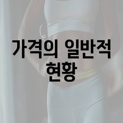 가격의 일반적 현황