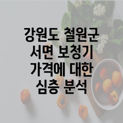 강원도 철원군 서면 보청기 가격에 대한 심층 분석