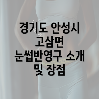 경기도 안성시 고삼면 눈썹반영구 소개 및 장점