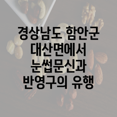 경상남도 함안군 대산면에서 눈썹문신과 반영구의 유행