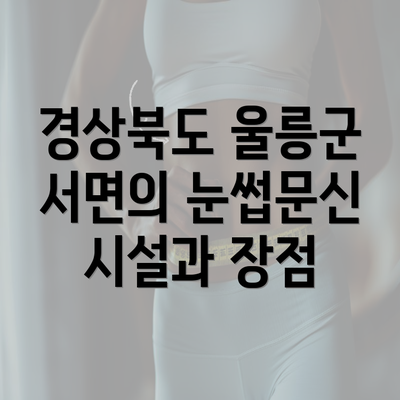 경상북도 울릉군 서면의 눈썹문신 시설과 장점