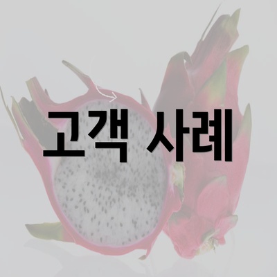 고객 사례