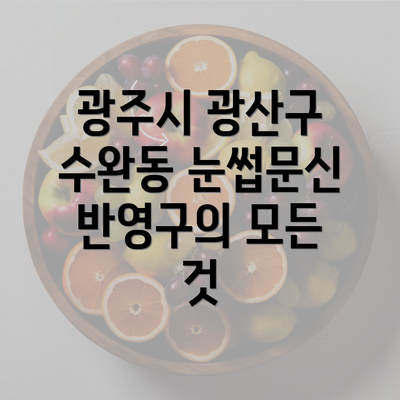 광주시 광산구 수완동 눈썹문신 반영구의 모든 것