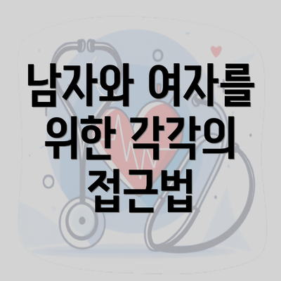 남자와 여자를 위한 각각의 접근법