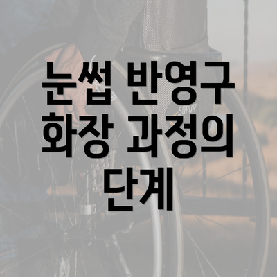 눈썹 반영구 화장 과정의 단계