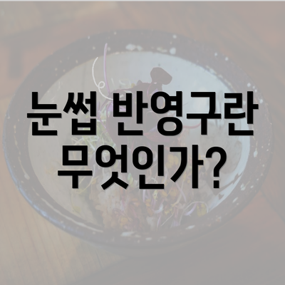 눈썹 반영구란 무엇인가?