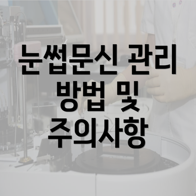 눈썹문신 관리 방법 및 주의사항