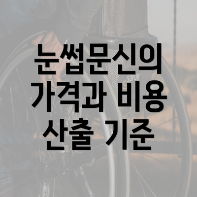 눈썹문신의 가격과 비용 산출 기준