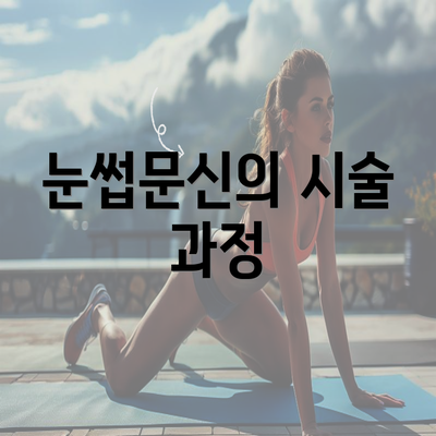 눈썹문신의 시술 과정