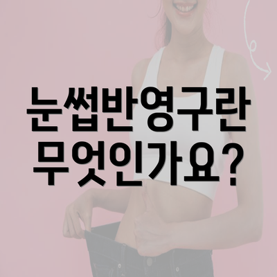 눈썹반영구란 무엇인가요?