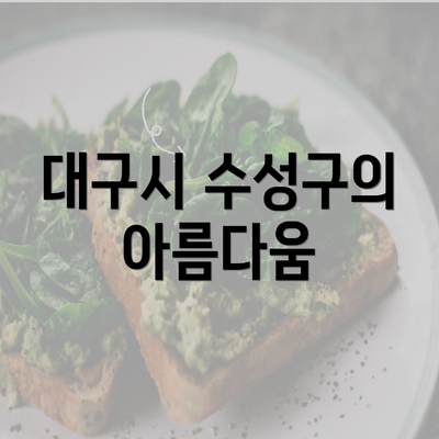 대구시 수성구의 아름다움