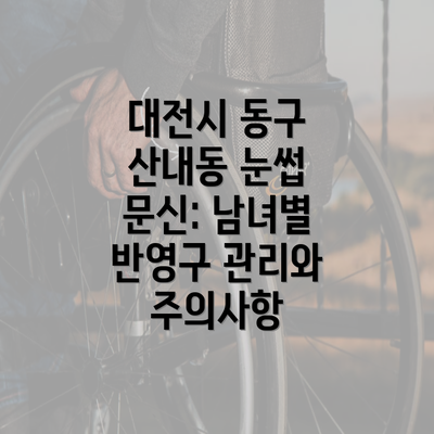 대전시 동구 산내동 눈썹 문신: 남녀별 반영구 관리와 주의사항