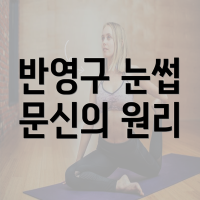 반영구 눈썹 문신의 원리