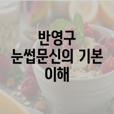 반영구 눈썹문신의 기본 이해