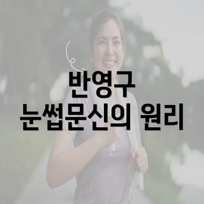 반영구 눈썹문신의 원리