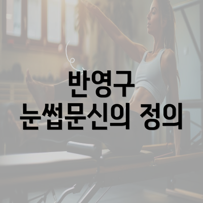 반영구 눈썹문신의 정의