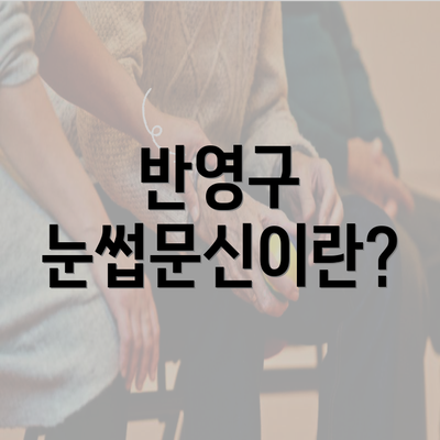 반영구 눈썹문신이란?