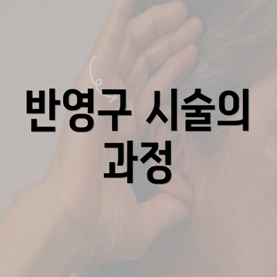 반영구 시술의 과정