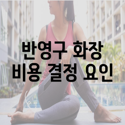 반영구 화장 비용 결정 요인