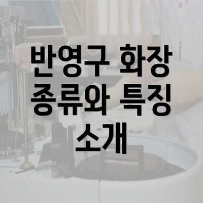 반영구 화장 종류와 특징 소개