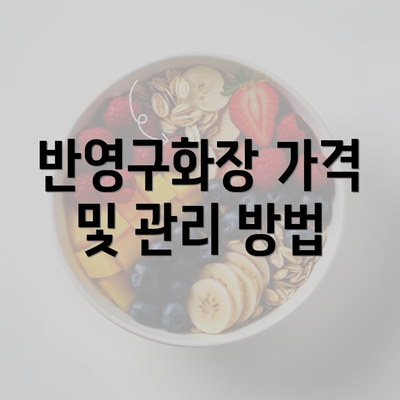 반영구화장 가격 및 관리 방법