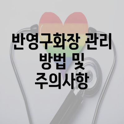 반영구화장 관리 방법 및 주의사항