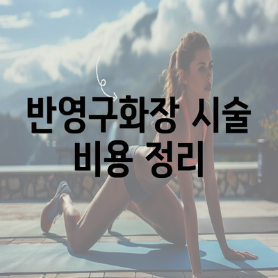 반영구화장 시술 비용 정리