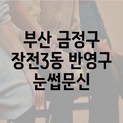 부산 금정구 장전3동 반영구 눈썹문신