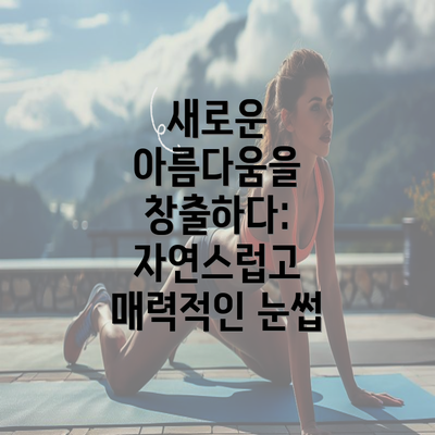 새로운 아름다움을 창출하다: 자연스럽고 매력적인 눈썹